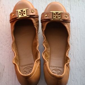 Tory Burch, size 6, tan, ambrose ballet